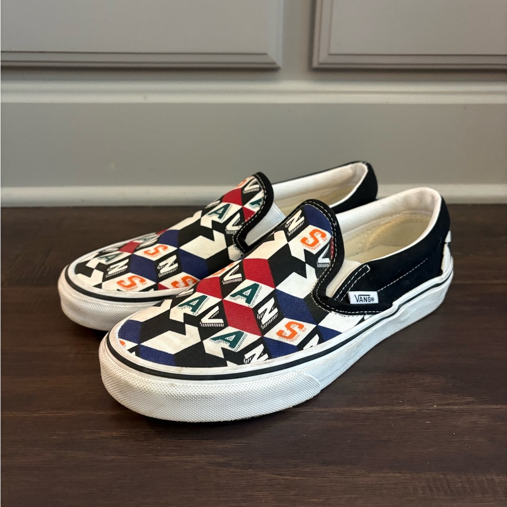 Vans Slip-On Checkered Cube Sneakers